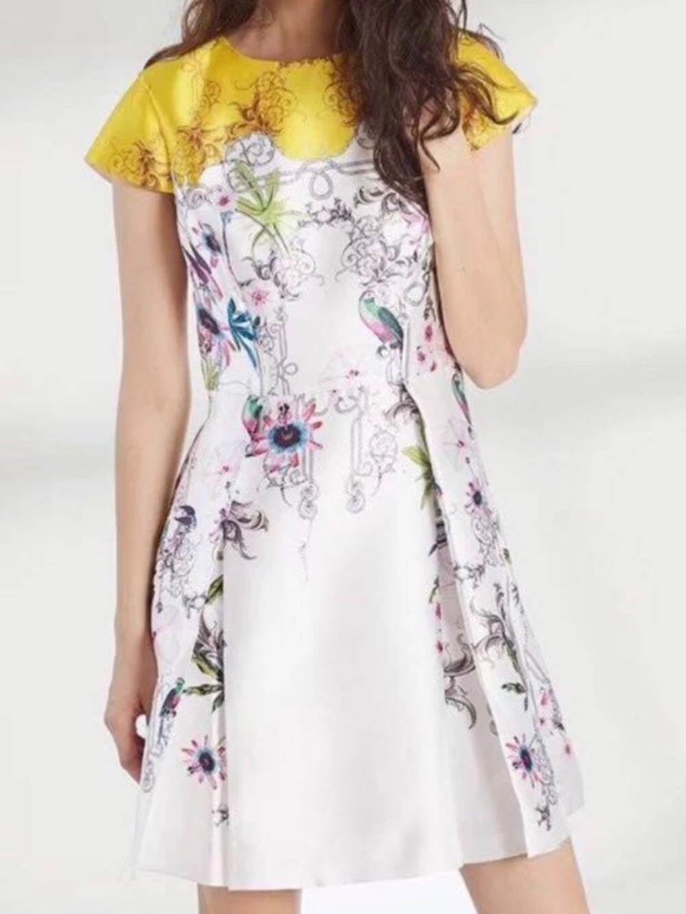 Ted Baker London Floral Fit-and-Flare Dress
